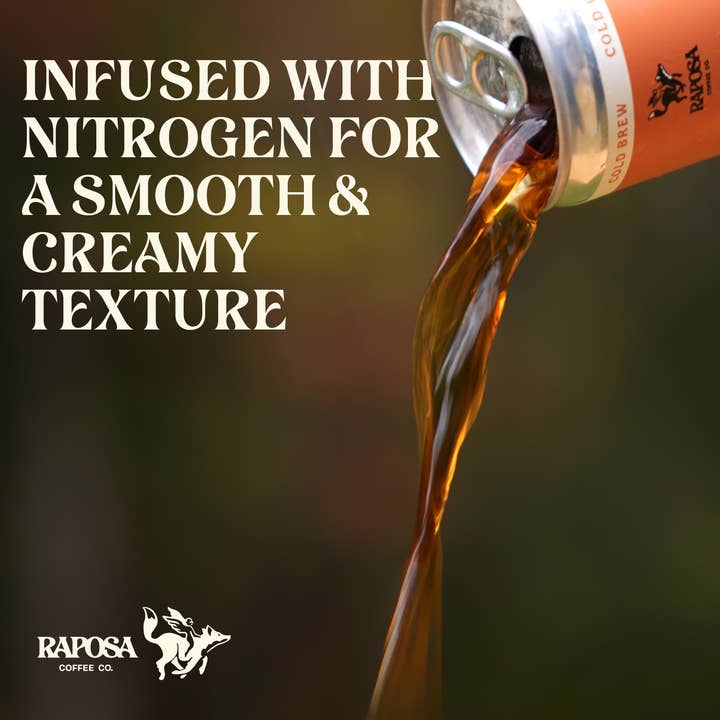Raposa Coffee - Vendita all'ingrosso Caffè freddo - Nitro Cold Brew: Latte al caramello (250 ml)