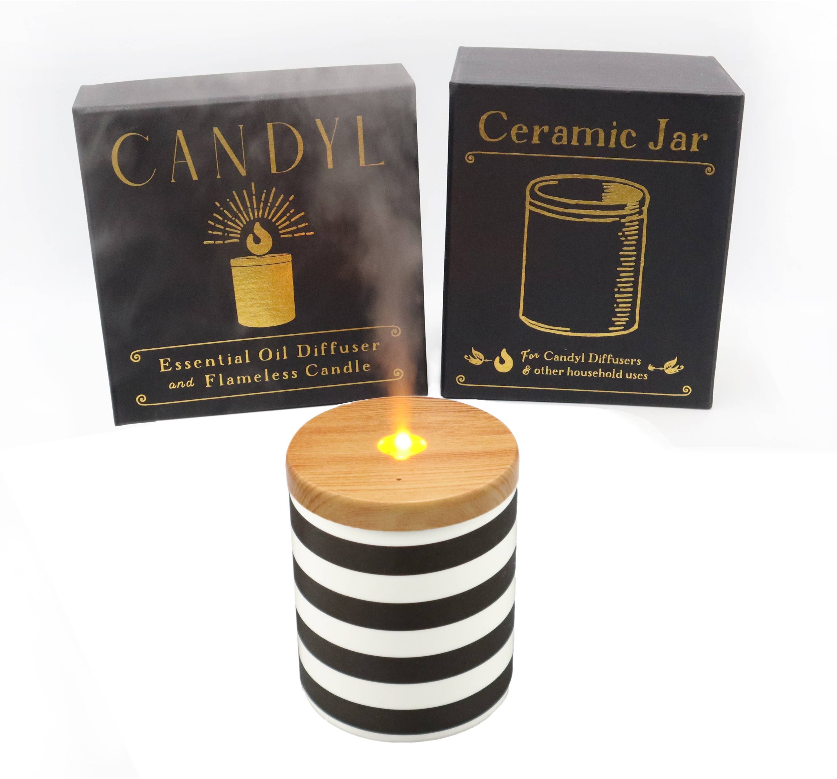 Candyl - Vente Diffuseur électronique - Diffuseur d'Huiles Essentielles Candyl avec Flamme de Lumière de Bougie11