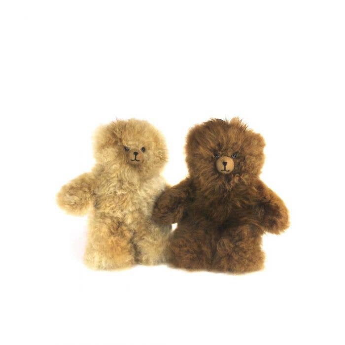 Petite 8" Heirloom teddybeer: pluche baby-alpaca voor wholesale door Lanart Alpaca