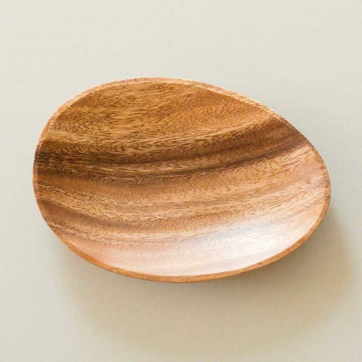 Acacia ovaal 7" houten bord - Voorgerecht bord | LIKHA voor wholesale door LIKHÂ