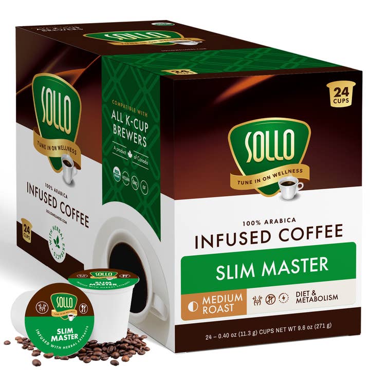 Dosettes de café Slim Master 24 K-Cups pour la vente par Sollo Wellness