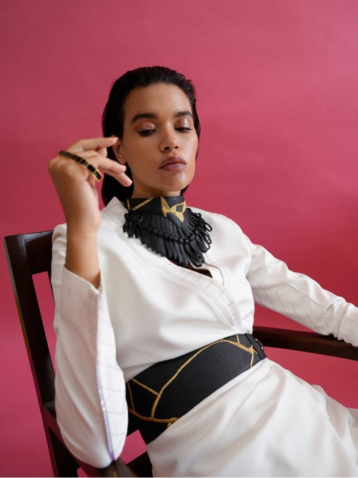 Maeve Waistbelt in Black for wholesale by Econock