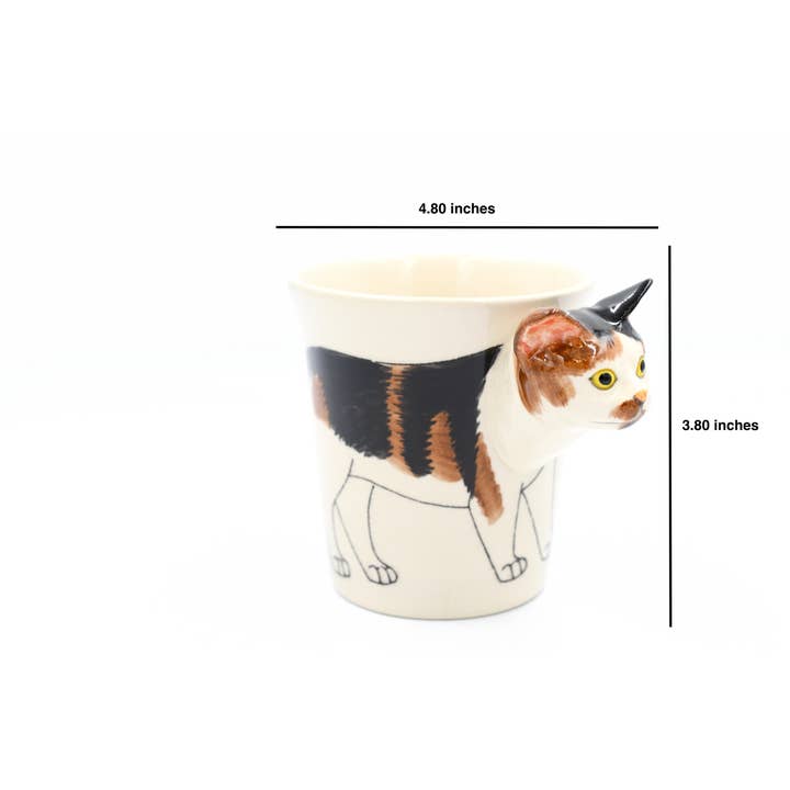 Art Floral Trading LLC – Engroshandel Kaffekrus – MUG129 Krus med calico kat 295 ml1