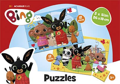 Robbie Toys Ltd – wholesale Puzzle – Child – Bing Puzzle 2 x 12 Pcs5
