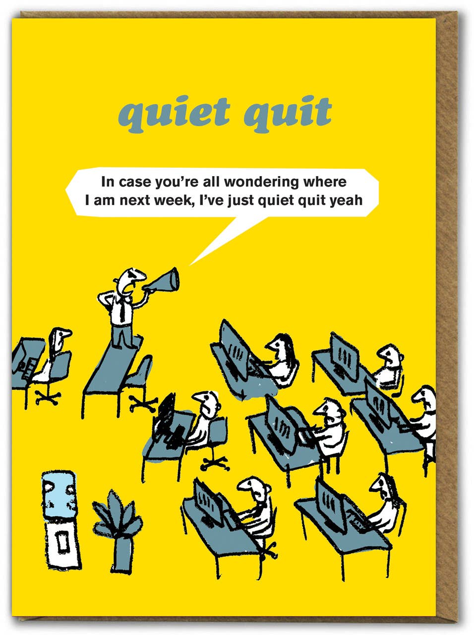 Brainbox Candy - Wholesale Birthday Card - Funny Birthday Card - Quiet Quit by Modern Toss0