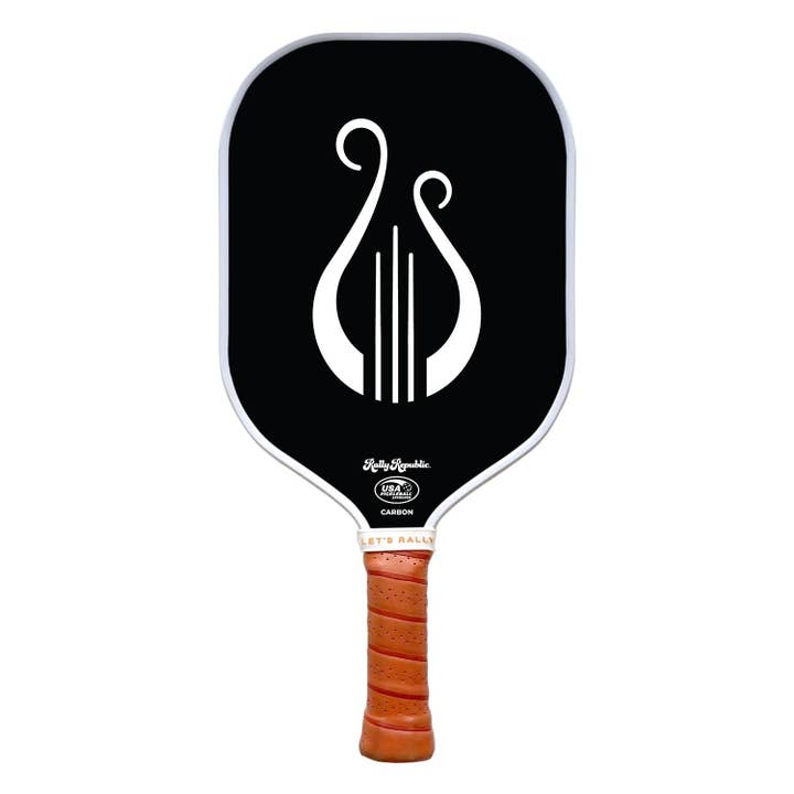 Pagaie de pickleball Alpha Chi Omega Black Lyre (B2B) pour la vente par Rally Republic