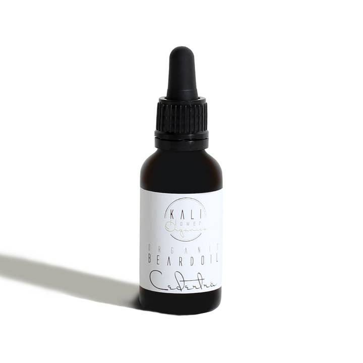 KaliFlower Organics – wholesale Skäggstylingprodukt – Ekologisk Skäggolja - Cederträ Bergamot