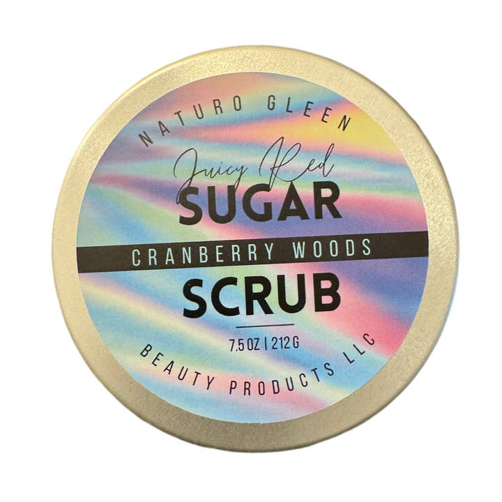 Exfoliant et hydratant à la canneberge - Gommage au sucre d'aromathérapie - Gommage pour le corps pour la vente par Naturo Gleen Beauty Products