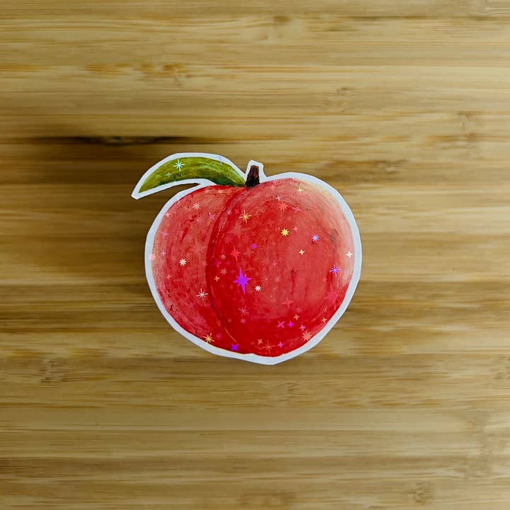 Peach | Vinyl Sticker per la vendita all'ingrosso da parte di Janine Payne Illustrations