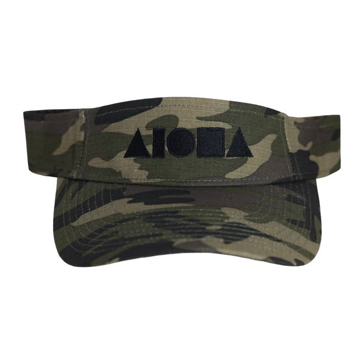Soley Aloha - Wholesale Visor - Unisex - CAMO Aloha Shapes Visor