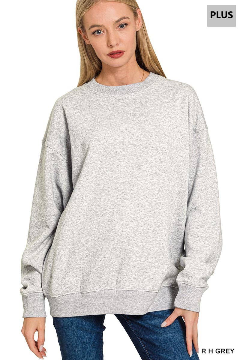 42POPS - Vendita all'ingrosso Felpa - Donna - Felpe girocollo in pile Plus25