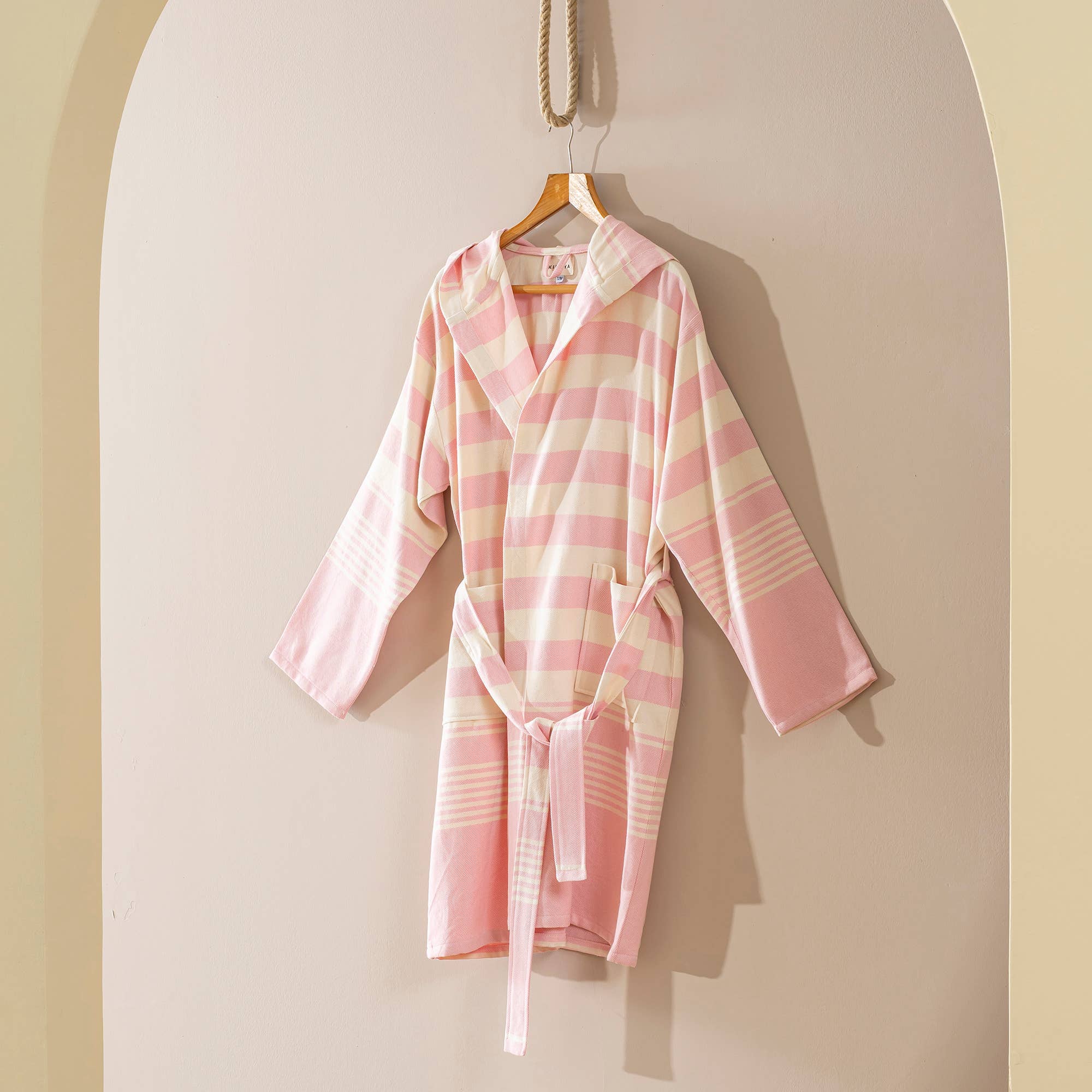 Kikoya - Wholesale Robe - Unisex - Bathrobe Turkish Cotton LightWeight Summer Hood Kimono Robe 18