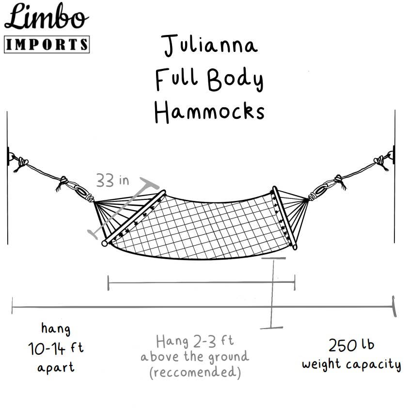 Limbo Imports Hammocks - Wholesale Hammock - Artisan Woven White Hammock With Wood Spreader - Best-seller7
