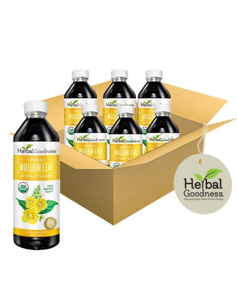 Herbal Goodness - Wholesale Loose Tea - Mullein Leaf Extract - Organic - Liquid 12oz - Lung & Respiratory Support - Herbal Goodness8
