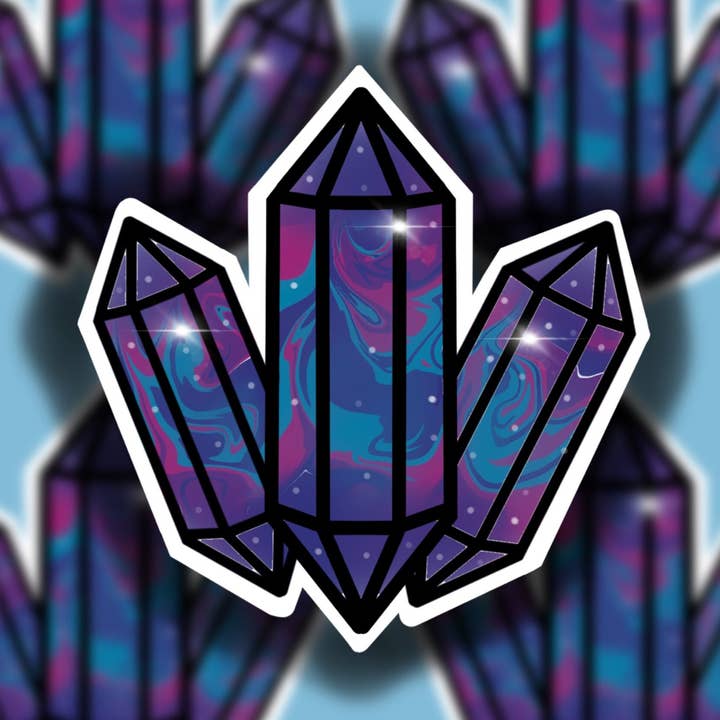 Wasserdichter Batik-Edelstein-/Kristall-Laptop-Aufkleber für den Großhandel von Buzz Tie Dye Creations