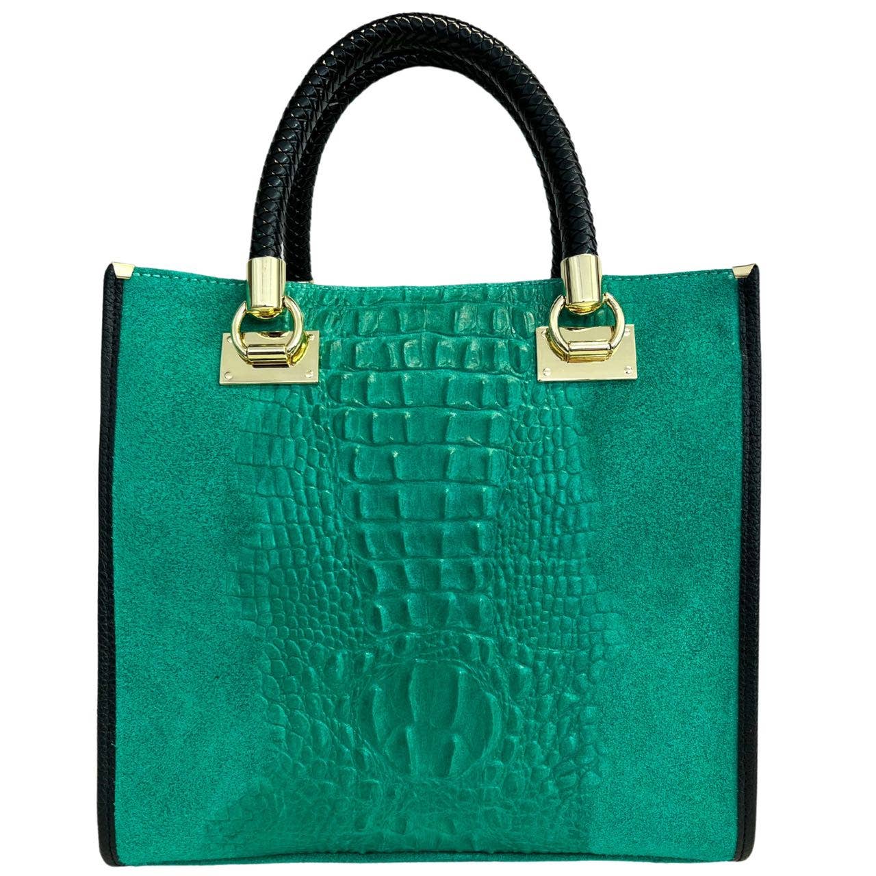 MODARNO - Wholesale Shoulder Bag - Women's - Modarno Women's shoulder bag - coconut print suede leather h11