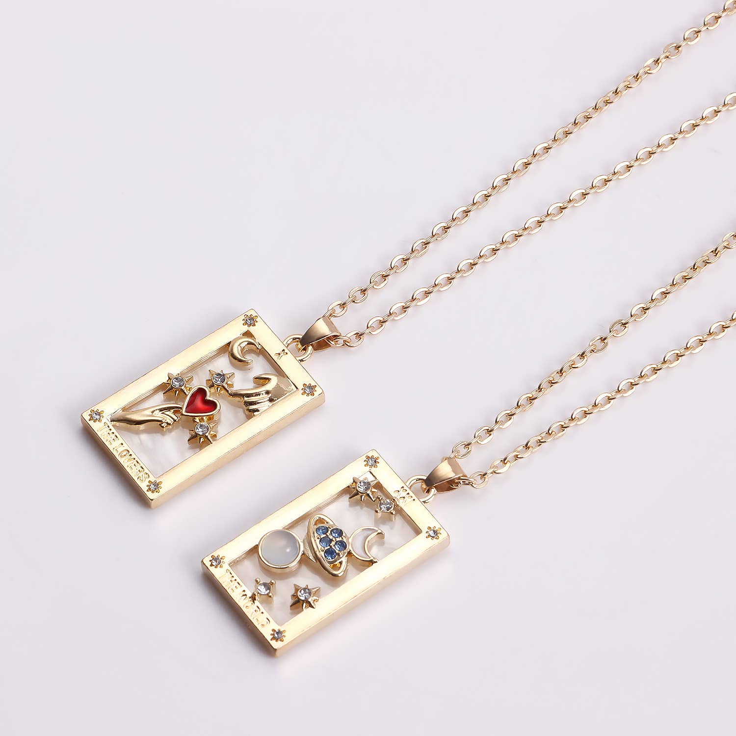 Gemscape UK - Wholesale Pendant/Charm Necklace - Tarot Design Necklace with Crystal - Chic Trendy Jewellery34
