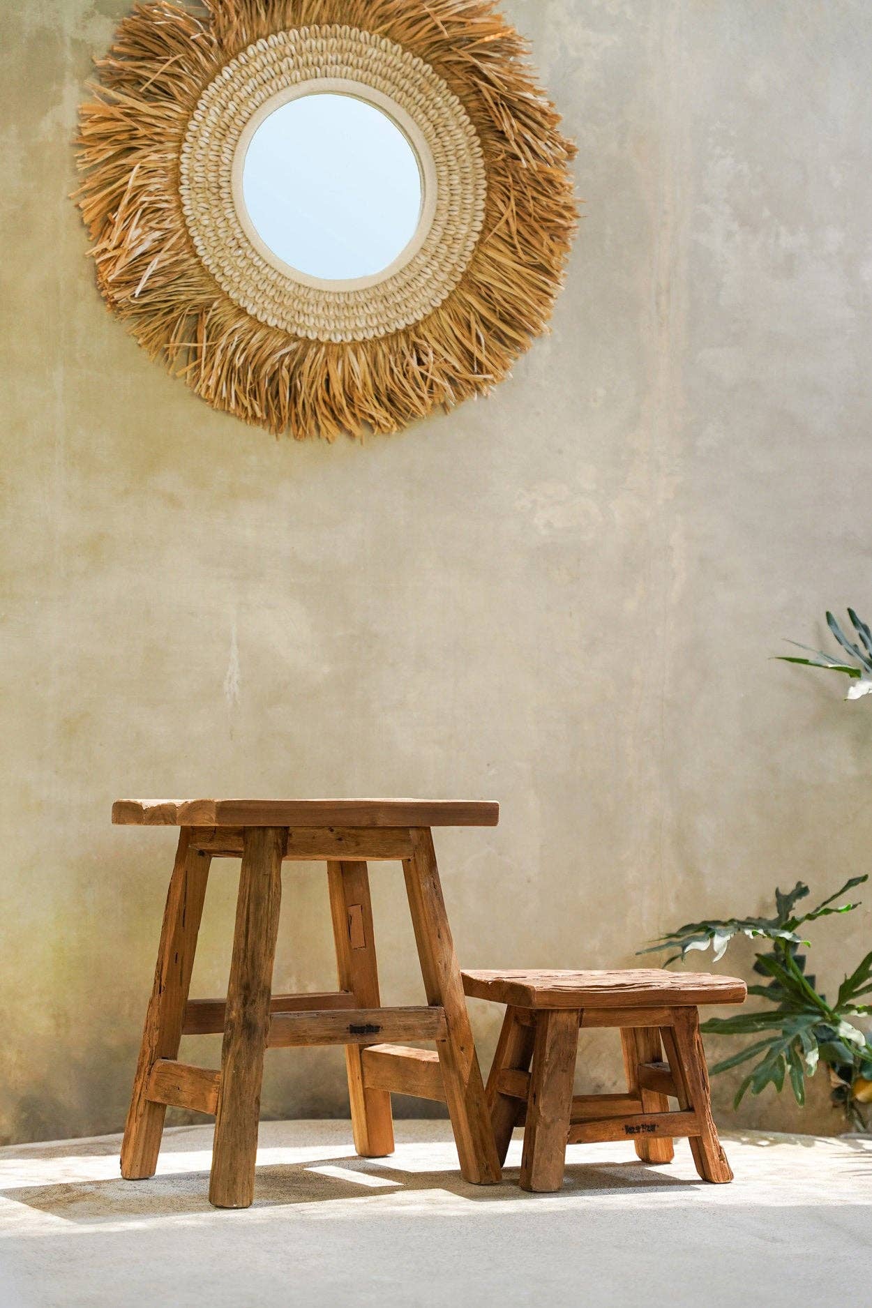 Bazar Bizar Living - Wholesale Stool - The Yoke Stool - Natural - S4