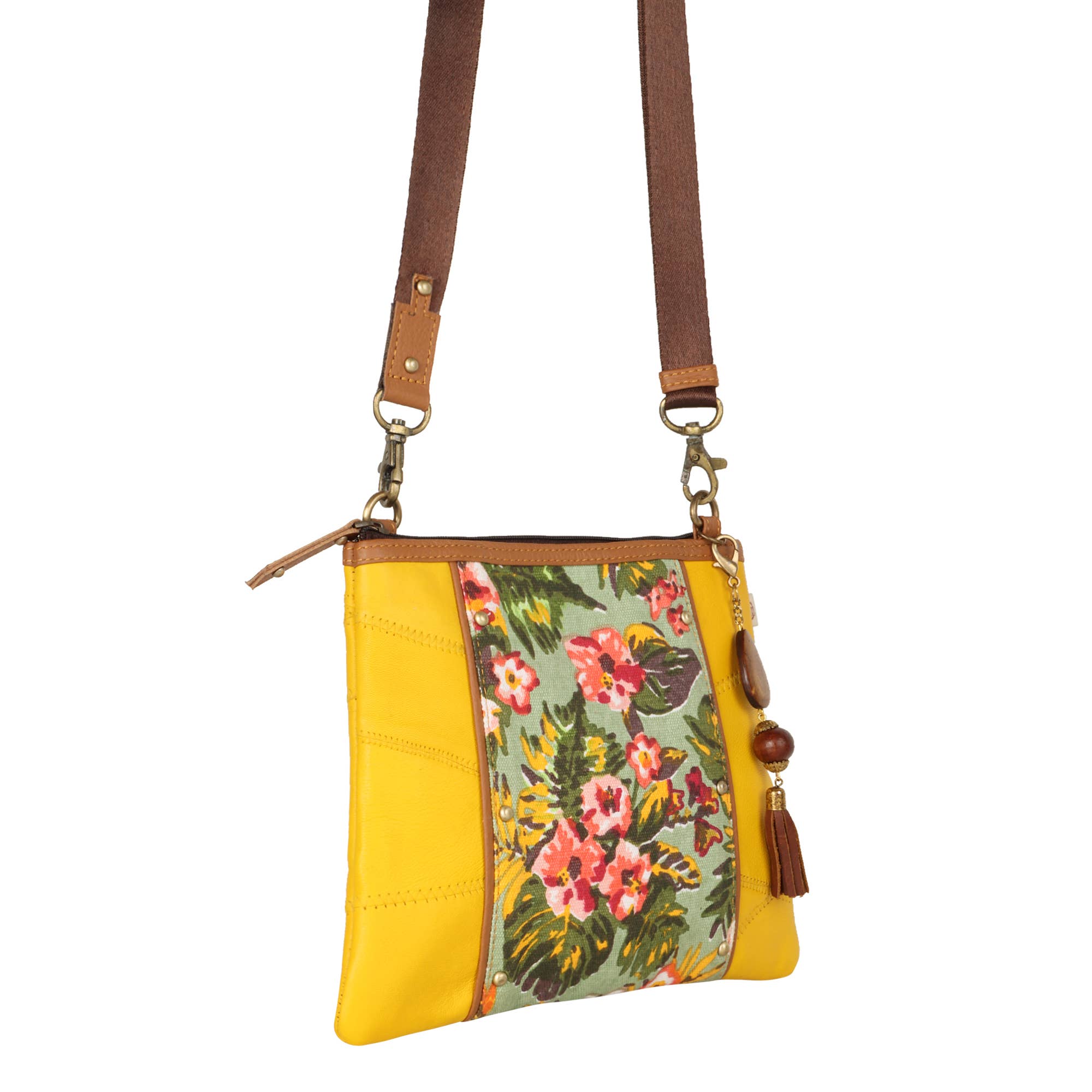 Vaan & Co. - Wholesale Crossbody Bag - Women's - Noa Angled Crossbody Bag - Summer Jungle
5