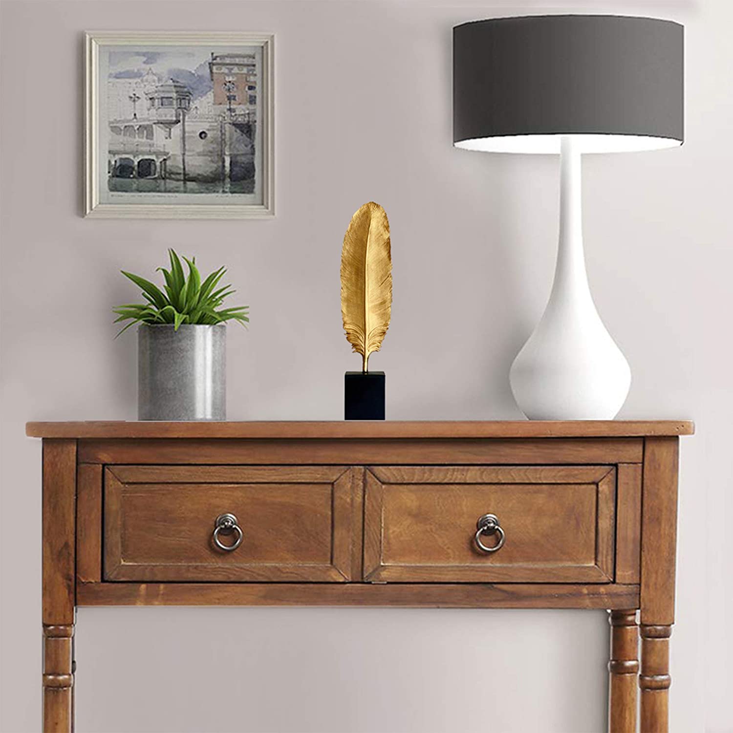 Or noir Table en plumes de paon en vente sur Faire6