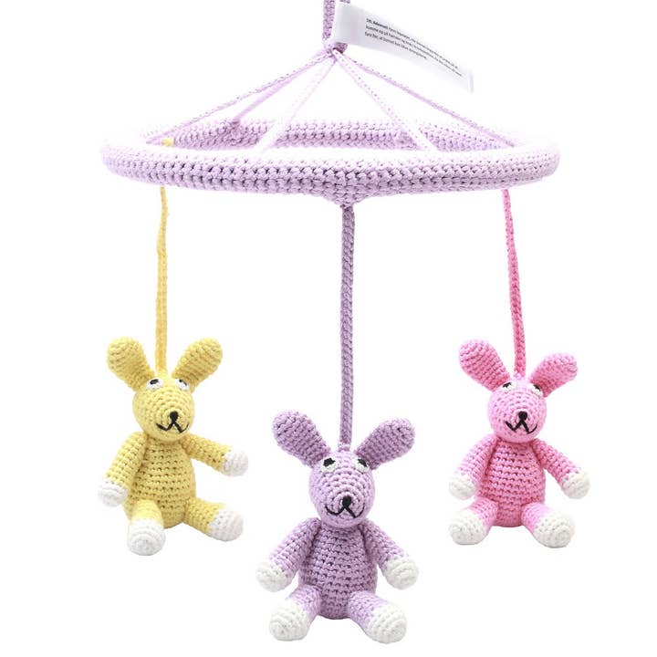 Mobiel met Rabbit Sisters voor wholesale door natureZOO of Denmark