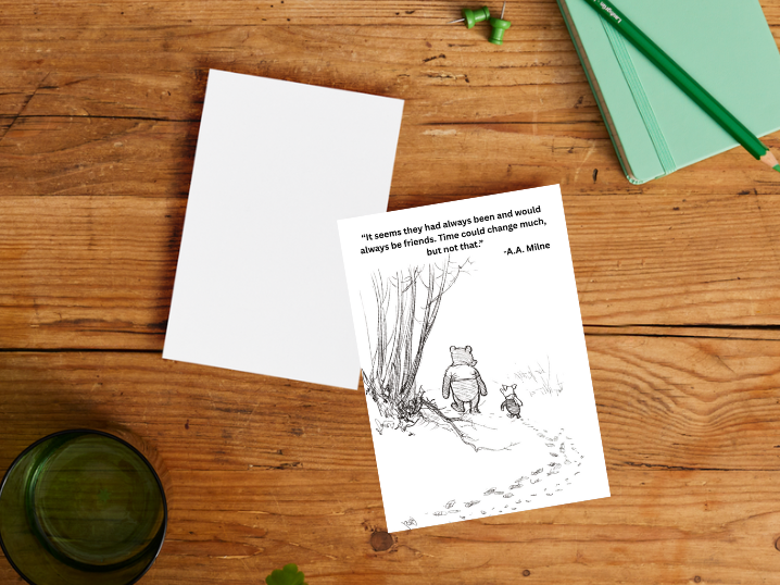Party Collective - Wholesale Friendship Card - Winnie the Pooh Card4