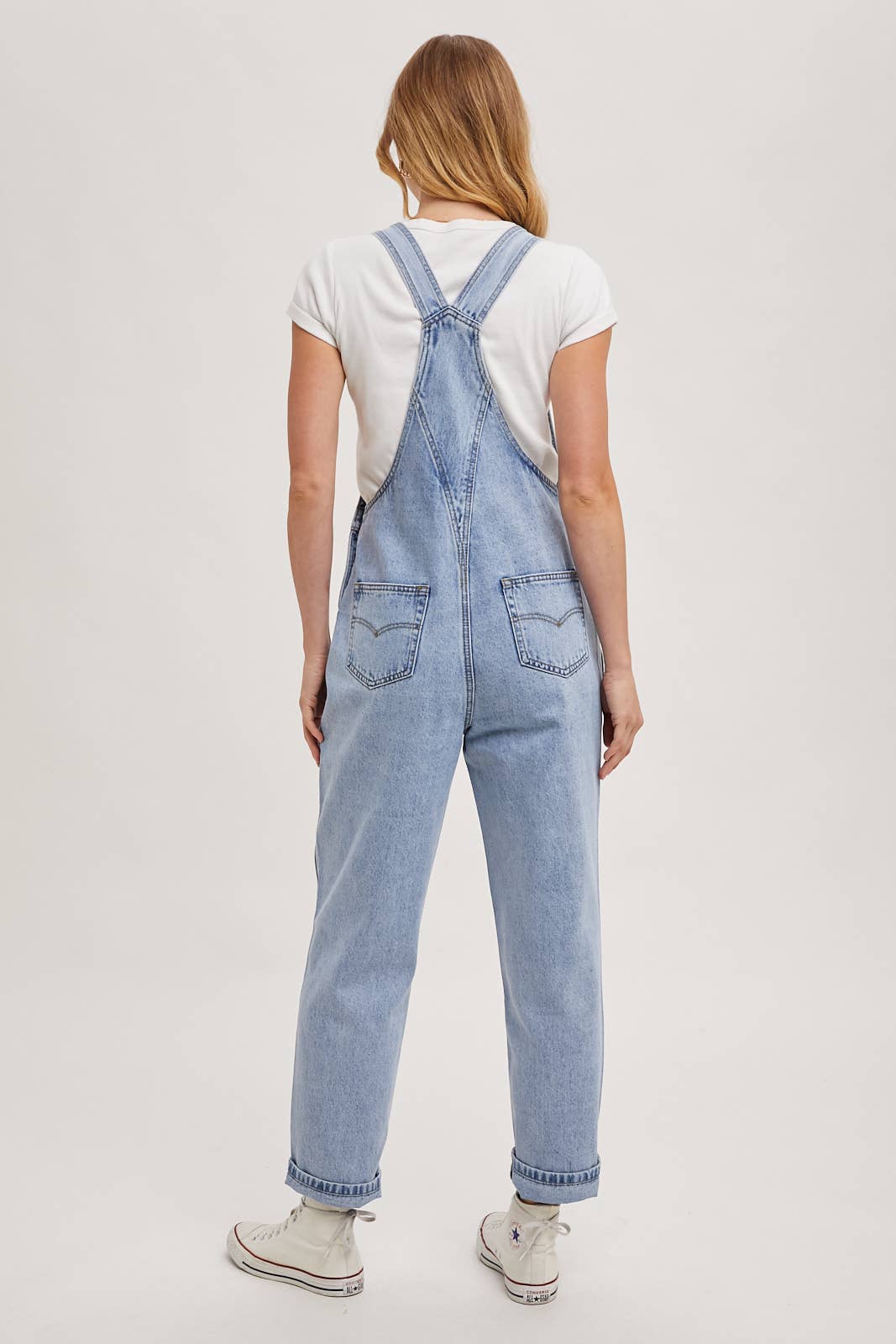 Bluivy – Engroshandel Overalls - Dame – Denim buksedragt med lige ben og seler7