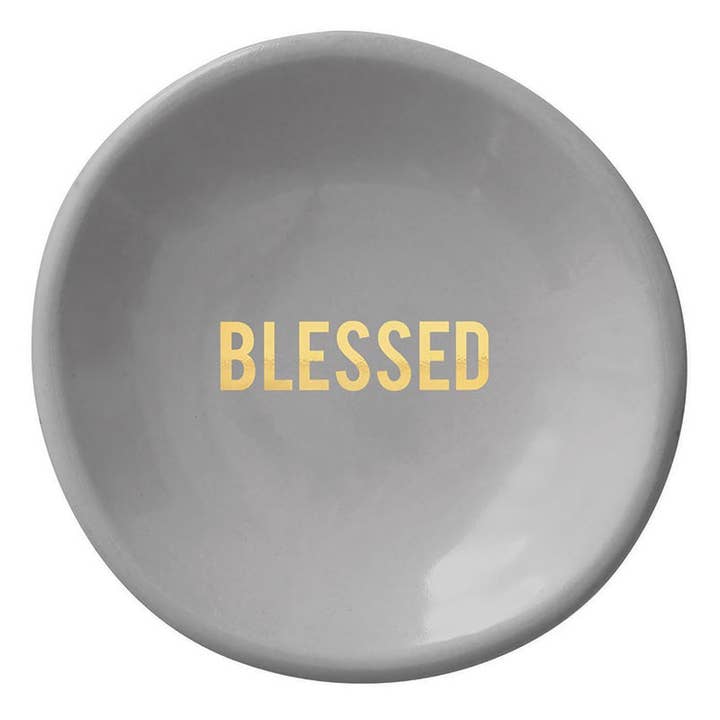 Santa Barbara Design Studio by Creative Brands - Wholesale Jewelry Dish - Ceramic Ring Dish & Earrings - Blessed