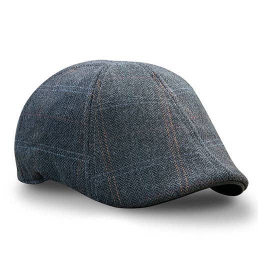 Bourbon Boston Scally Cap - Røg- og tørveplaid for engroshandel hos Boston Scally