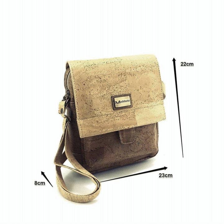 Moddanio Cork - Vente Sac à bandoulière – unisexe - Sac Messenger en liège et sac à bandoulière Hugo2