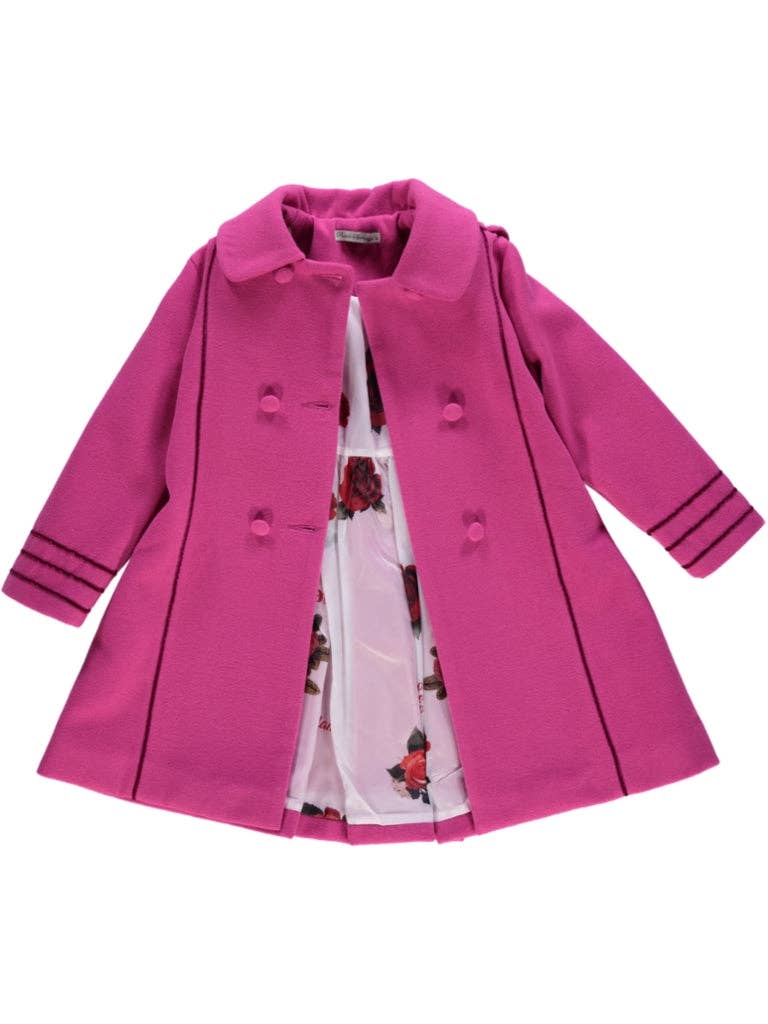 Piccola Speranza – Engroshandel Frakke - Børn – Lyserød uldfrakke2