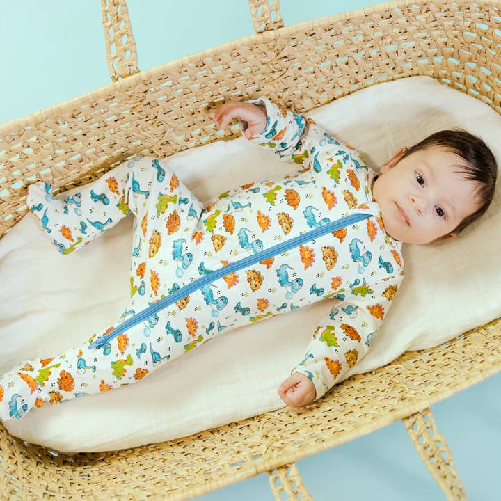 tutina con piedi 'Roarsome Rex' per la vendita all'ingrosso da parte di Norani Baby