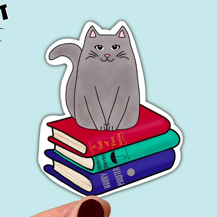 Ímã de gato e livro de vinil impermeável por atacado de Songbird Artistry