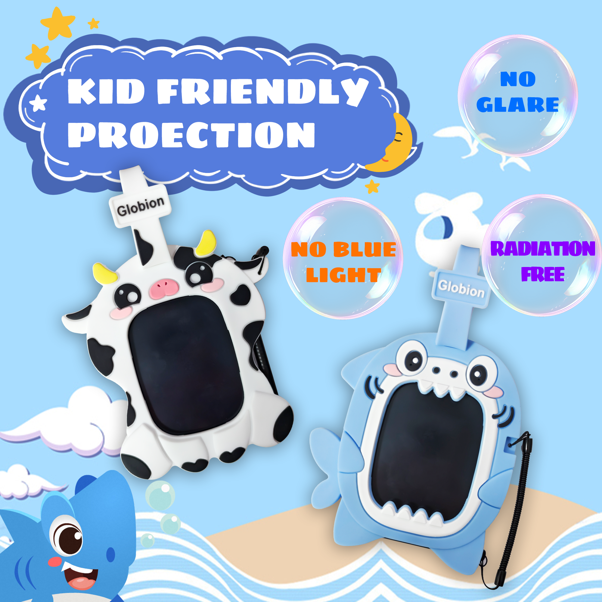 Globion - Wholesale Toy Plane - Kids - Kids Doodle Pad - Animal series - BABY COW & BABY SHARK2