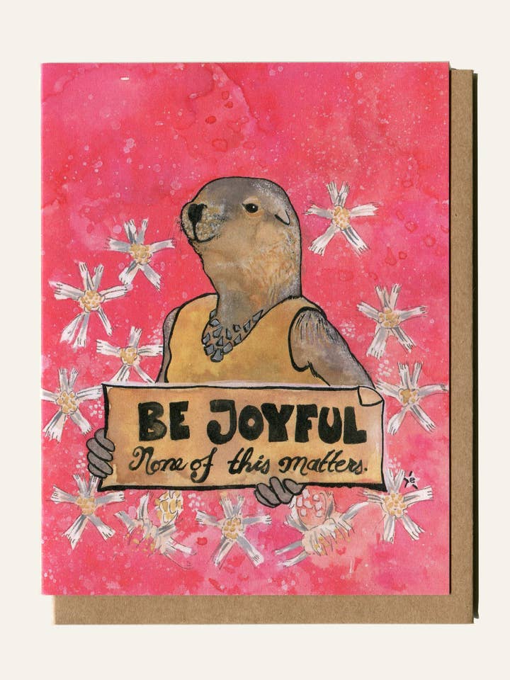 Sea Lion, Endangered Animal Series - Greeting Card for wholesale by Darling Illustrations