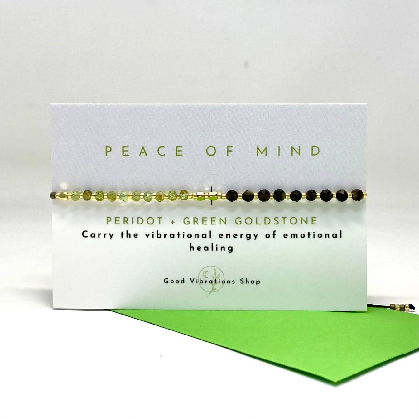 Good Vibrations Shop – wholesale Beaded bracelet – Peace Of Mind ⎮ Gemstone Intention Bracelet1