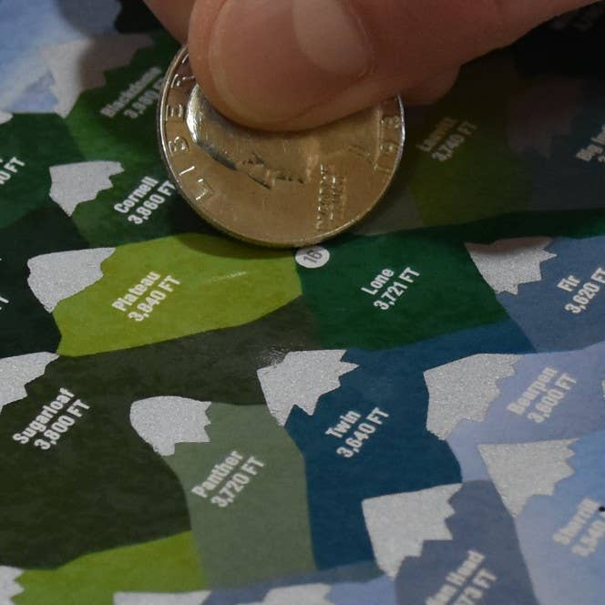 peakquest - Wholesale Arts & Entertainment - NY'S Catskill 3500' Peak Challenge Scratch Off2