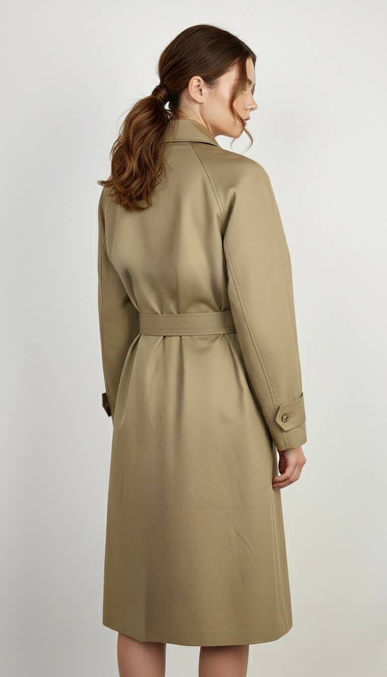 KZELL PARIS - Wholesale Trench Coat - Women's - TRENCH IMPERMÉABLE EN COTON MÉLANGE6