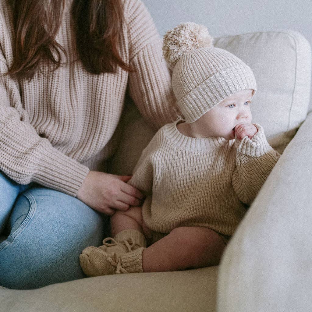 OLIVE & CRADLE - Wholesale Beanie - Kids - Cotton Knit Pom Beanie7