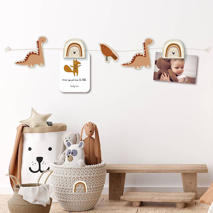 DINO-REGENBOGEN-TERRAKOTTA-GIRLANDE für den Großhandel von Lovely Tribu