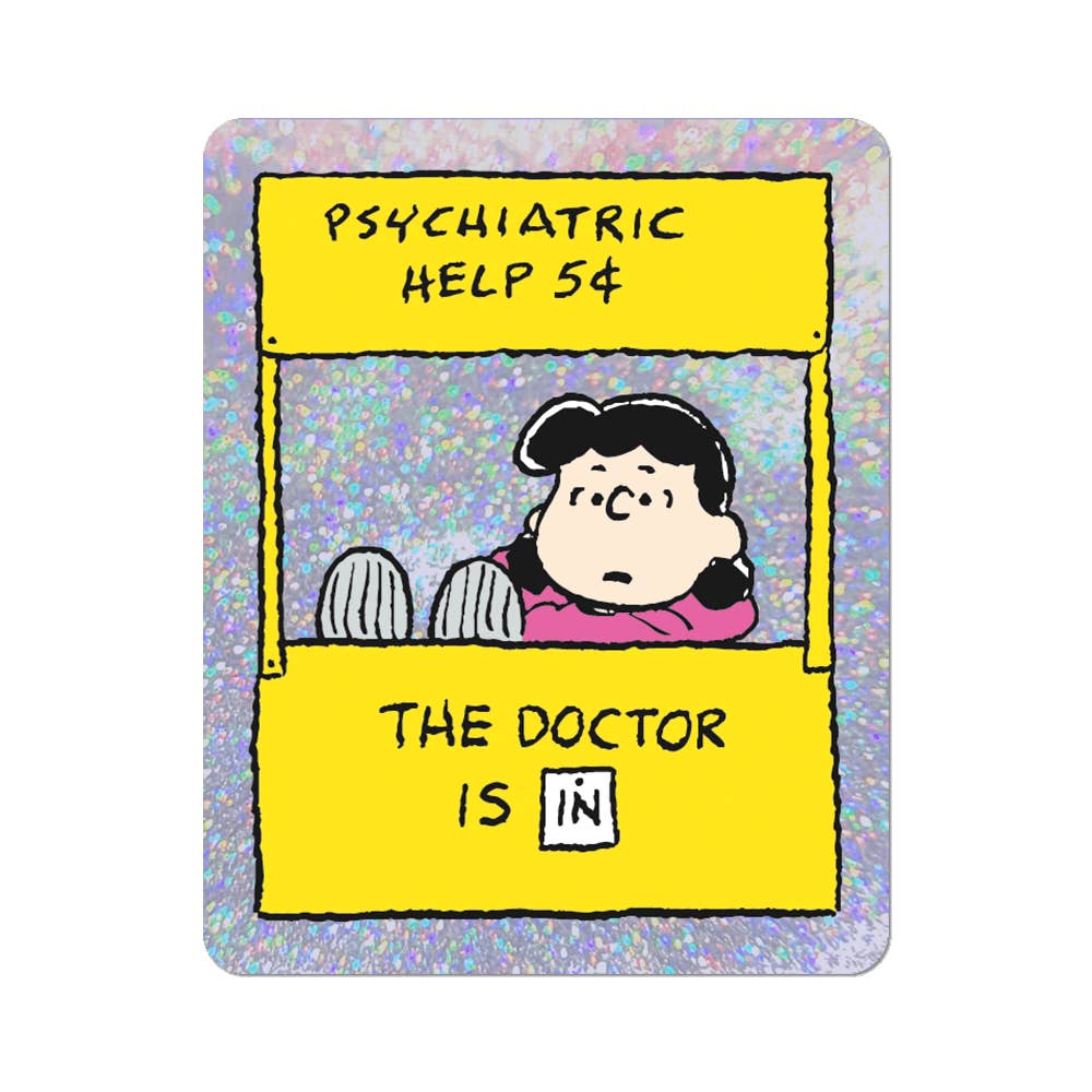Apply Stickers - Wholesale Sticker - The Doctor is in by Peanuts - Die-Cut Sticker (Mother's Day)