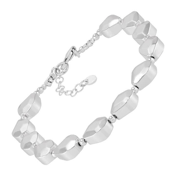 Bracelet en hématite en argent sterling 'Scattered Around' de Silpada pour la vente par Silpada