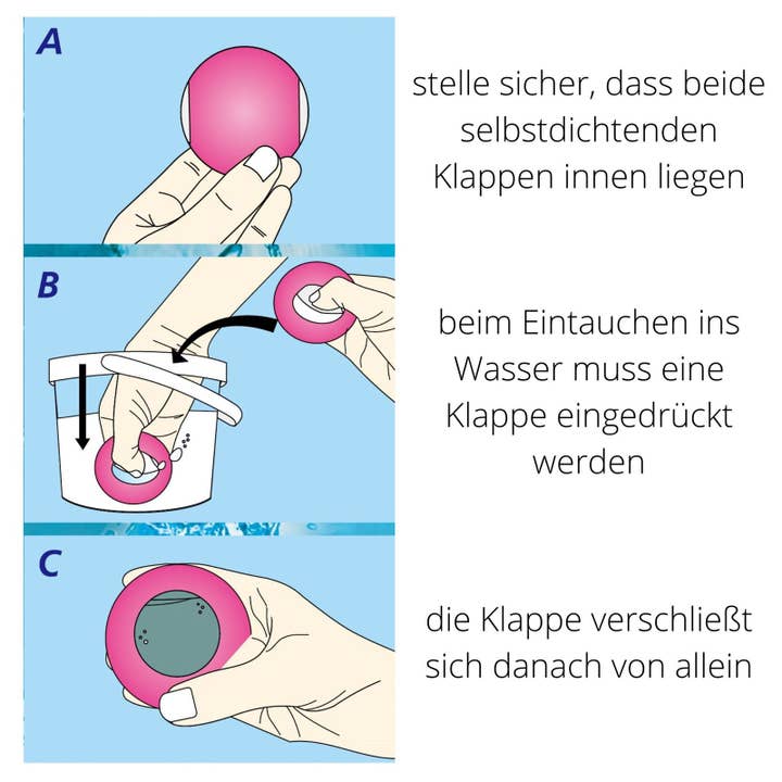 alldoro GmbH - Wholesale Beach/Pool Toy - Kids & Baby - Water splash, set of 3 water bombs in pink, green and orange4