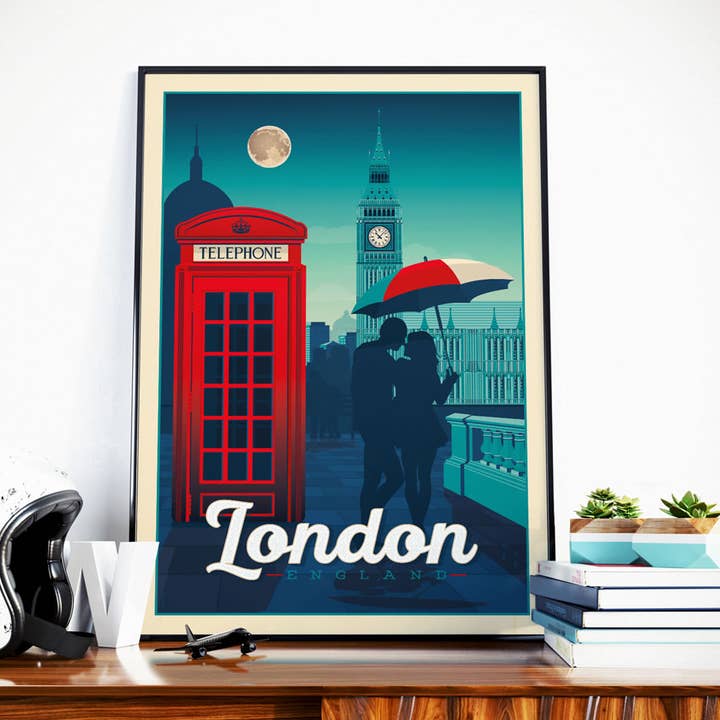 Big Ben London Travel Poster - UK for wholesale by Olahoop Travel Posters