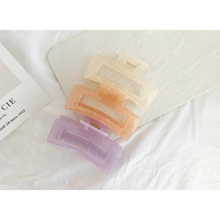 LoveLina - Wholesale Hair Clip - Women's - Jumbo 4-Inch Jelly Hair Clips - BETTY JELLY