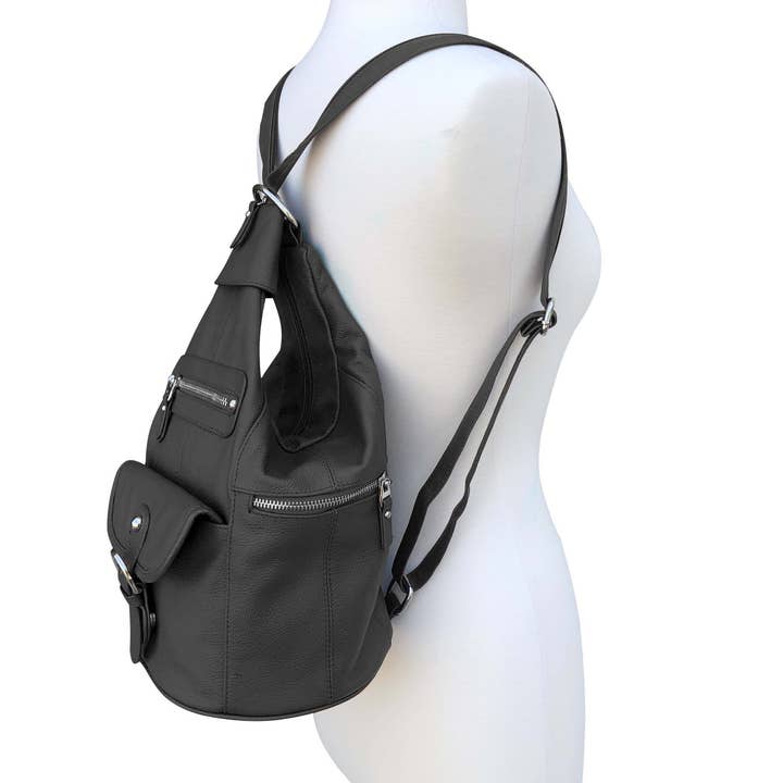 Roma Leathers, Inc. - Wholesale Backpack - Women's - 3611H cowhide leather back pack5