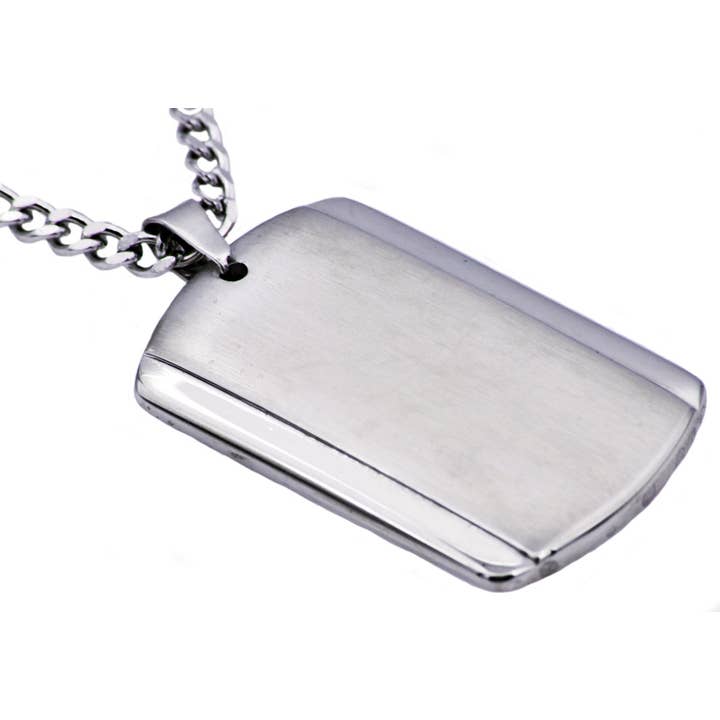 Hundemarken-Anhänger aus vergoldetem Edelstahl für Herren für den Großhandel von Blackjack Mens Jewelry