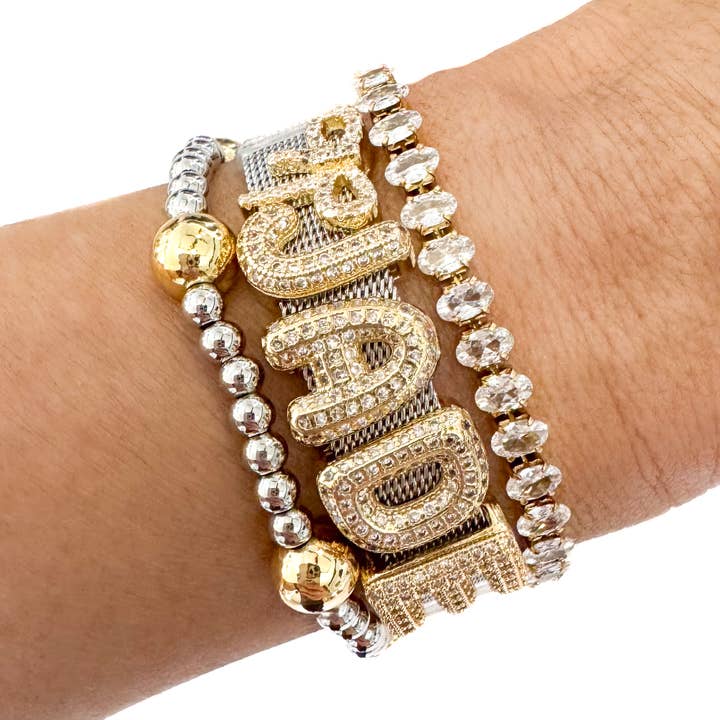 Bubble Initial Custom Word Name Watch Charm Bracelet  and other Purchase wholesale charm bracelet kit. Free returns & net 60 terms on Faire trending on Faire.