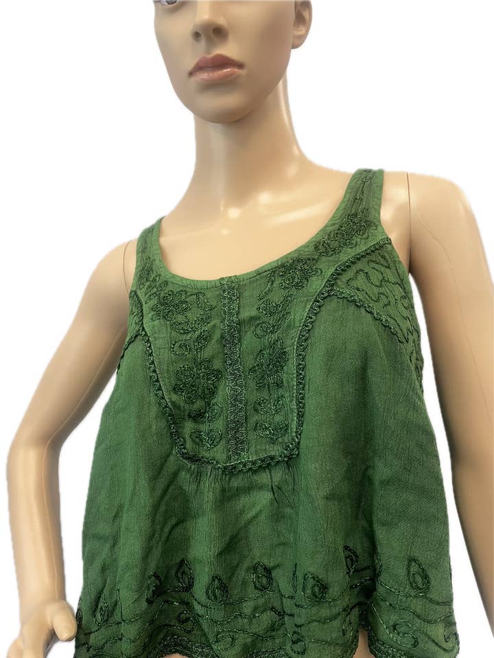 Flowy Crepe Crop Top for wholesale by Magic Touch Corp