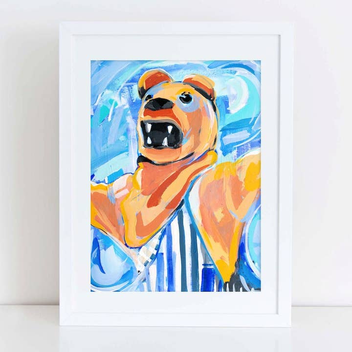 Penn State University Nittany Lion Maskot Maleri Print for engroshandel hos Brandon Art Co